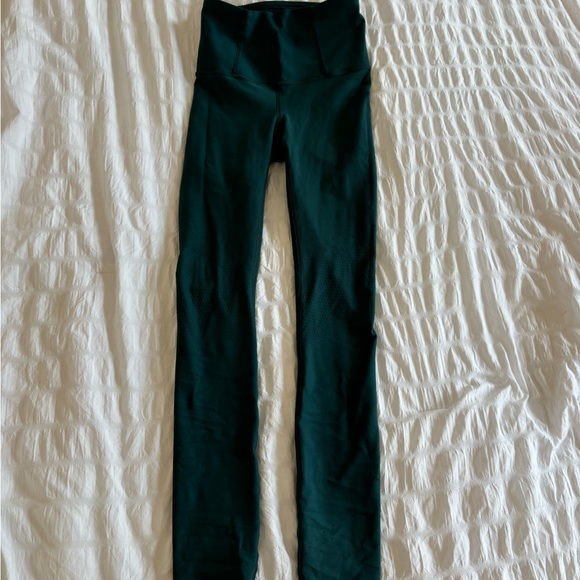 Greenish Lululemon Lined Leggings - Picture 2 of 4